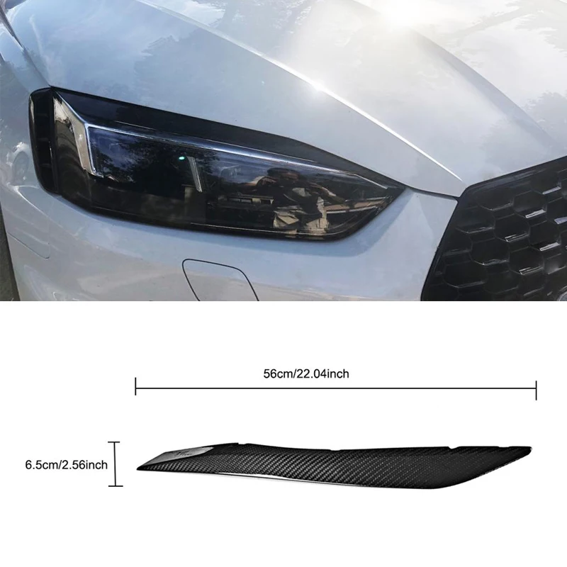 Для AUDI A5 S5 Sportback RS5 Base Coupe сухое углеродное волокно фары веки передний бампер