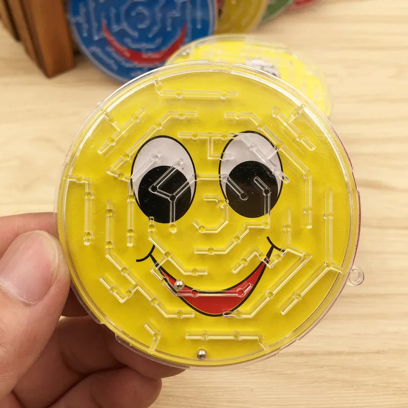

3 Pack Party Favors Smile Maze Toys Multicolor Smiley Pill Puzzles Iconic Smiley Happy Face Prizes And Giveaways for Kids