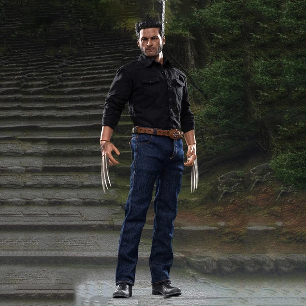 

SWTOYS FS029 1/6 Scale Wolf Uncle Hugh Jackman Full Set Clothes Head Sculpture Fit 12" Action Figure Male Body Accessories