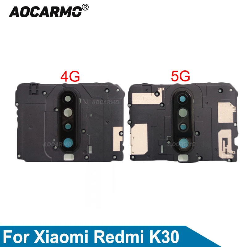 

Aocarmo для Xiaomi Redmi K30 4G 5G материнская плата крышка сигнала + задняя камера Объектив с рамкой запасные части