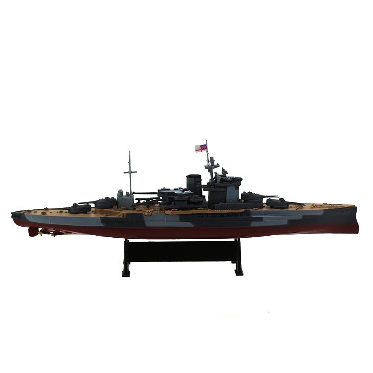 Modelo de juguete de barco de guerra de la Reina Elizabeth para ni&ntilde;os, escala 1:1000, con caja de Color, colecci&oacute;n-3