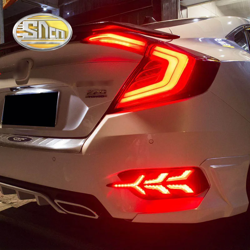 Для Honda Civic 2016 2017 2018 10 й Многофункциональный светодиодный задний светильник