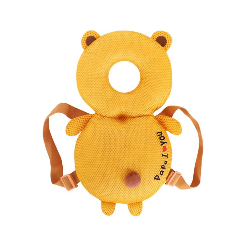yellow bear Подушка для защиты головы ребенка, подголовник для малыша, подушка для шеи, милые крылья для кормления, подушка для защиты от падения, подушка под спину - Цвет: yellow bear