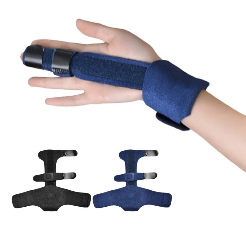 

Finger Splint Straightener Corrector Brace Support Unique Pain Relief Trigger Fracture Protection w