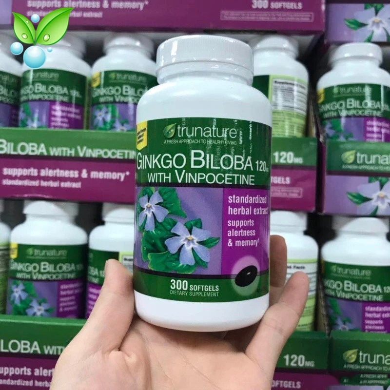 Американские оригинальные капсулы гинкго билоба с винпоцетином TRUNATURE 340 капсул |