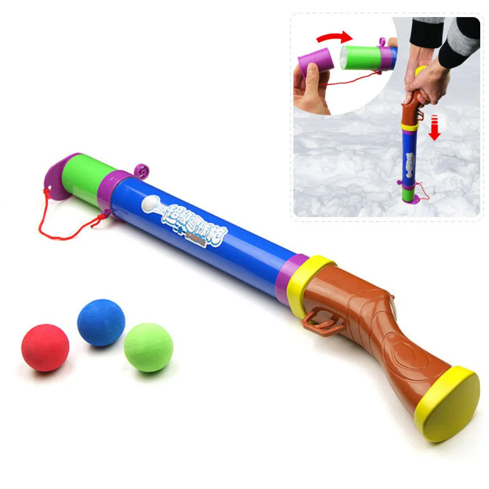 

Пусковое устройство для снежной игры, игрушки для снежной игры, зимние уличные игрушки для снежной стрельбы, разные цвета