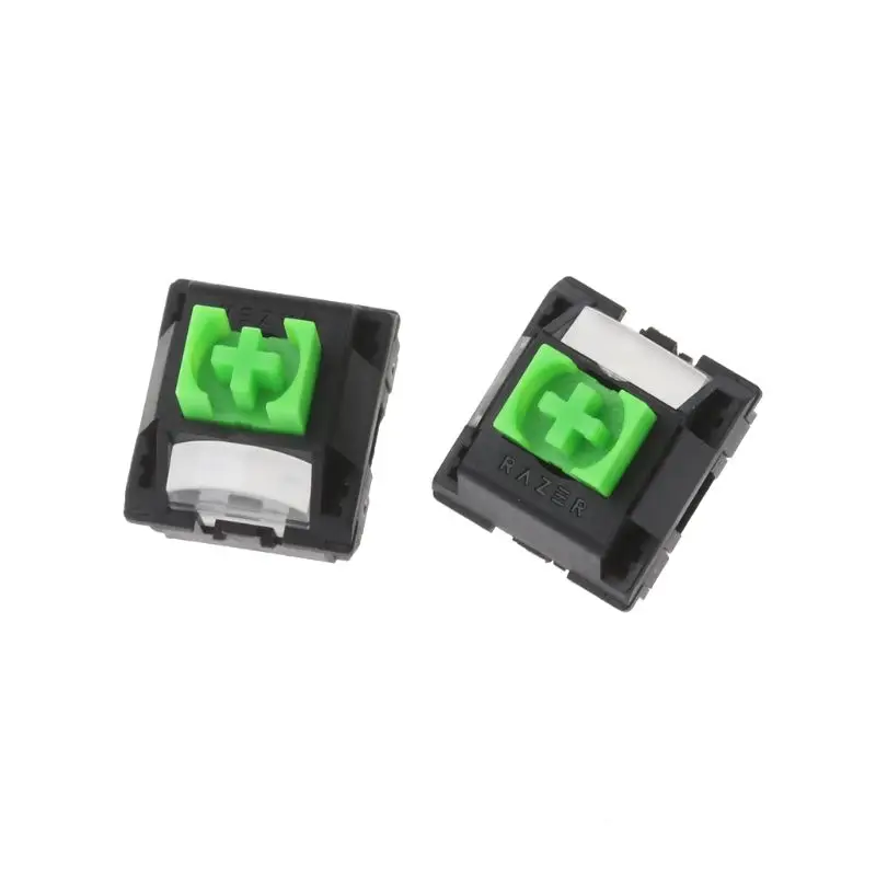 2 шт. зеленые RGB переключатели для Razer BlackWidow Lite игровая механическая клавиатура |