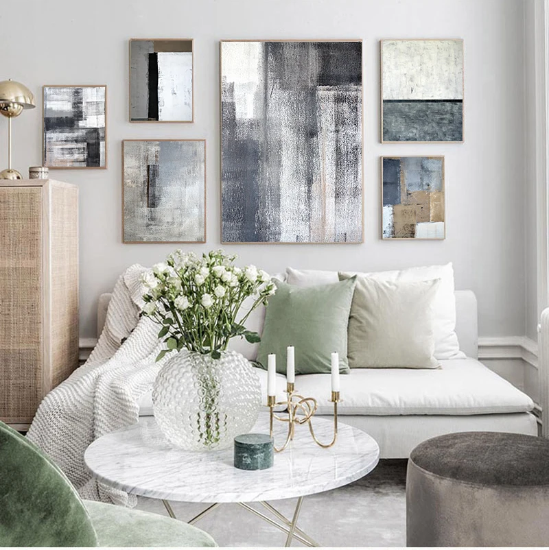 Настенная Картина на холсте в скандинавском стиле настенные постеры черного