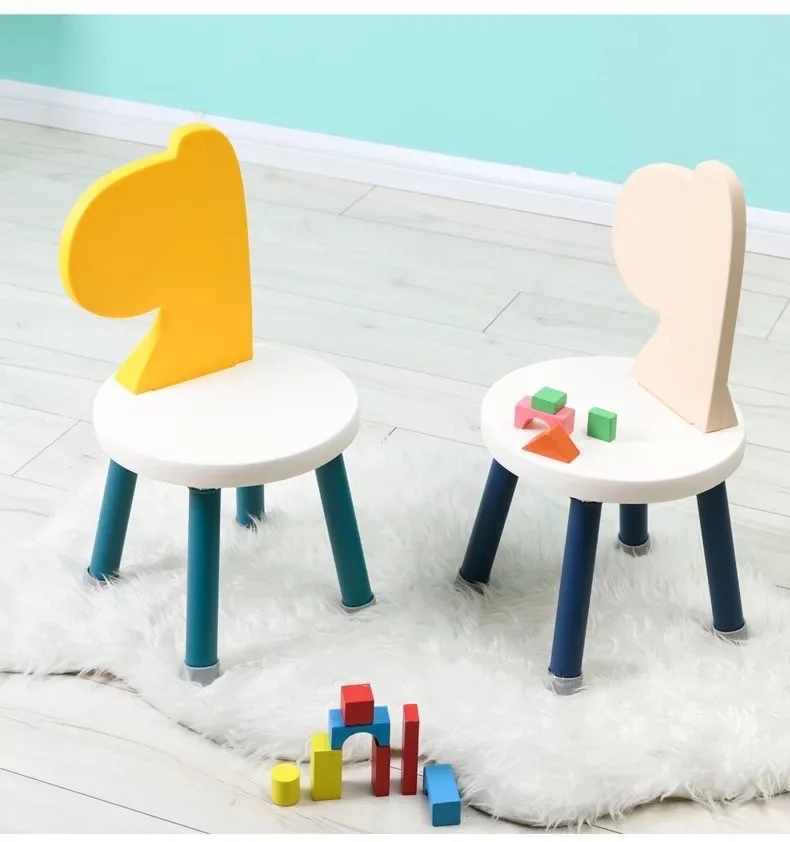 

Small Kids Chair Bench Kindergarten Children Stool Chaise Enfant Portable Early Education Cartoon Nordic Lovely Taburete Madera