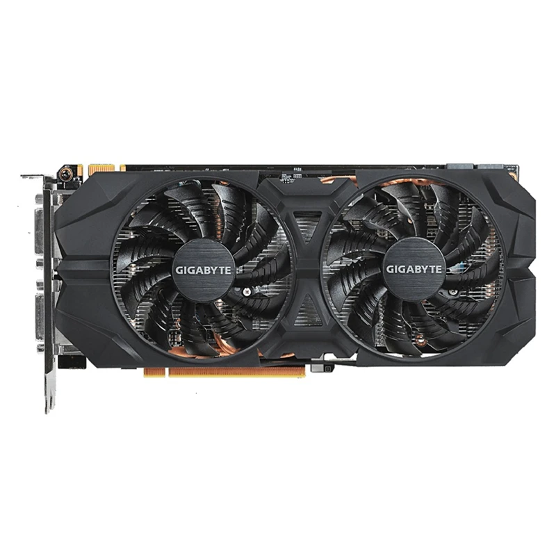 Видеокарта GIGABYTE GTX 960 4 Гб 128-битная GDDR5 GPU видеокарта для NVIDIA Geforce GV-N960WF2OC-4GD Hdmi Dvi б/у |