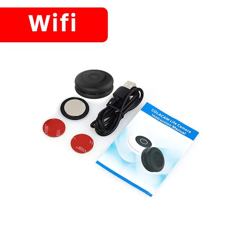 WIFI-Black 1080P Мини WiFi камера Магнитная микро камера ИК Ночное Видение Обнаружение движения HD видеокамера Поддержка удаленного просмотра Скрытая TF карта - Цвет: WIFI-Black