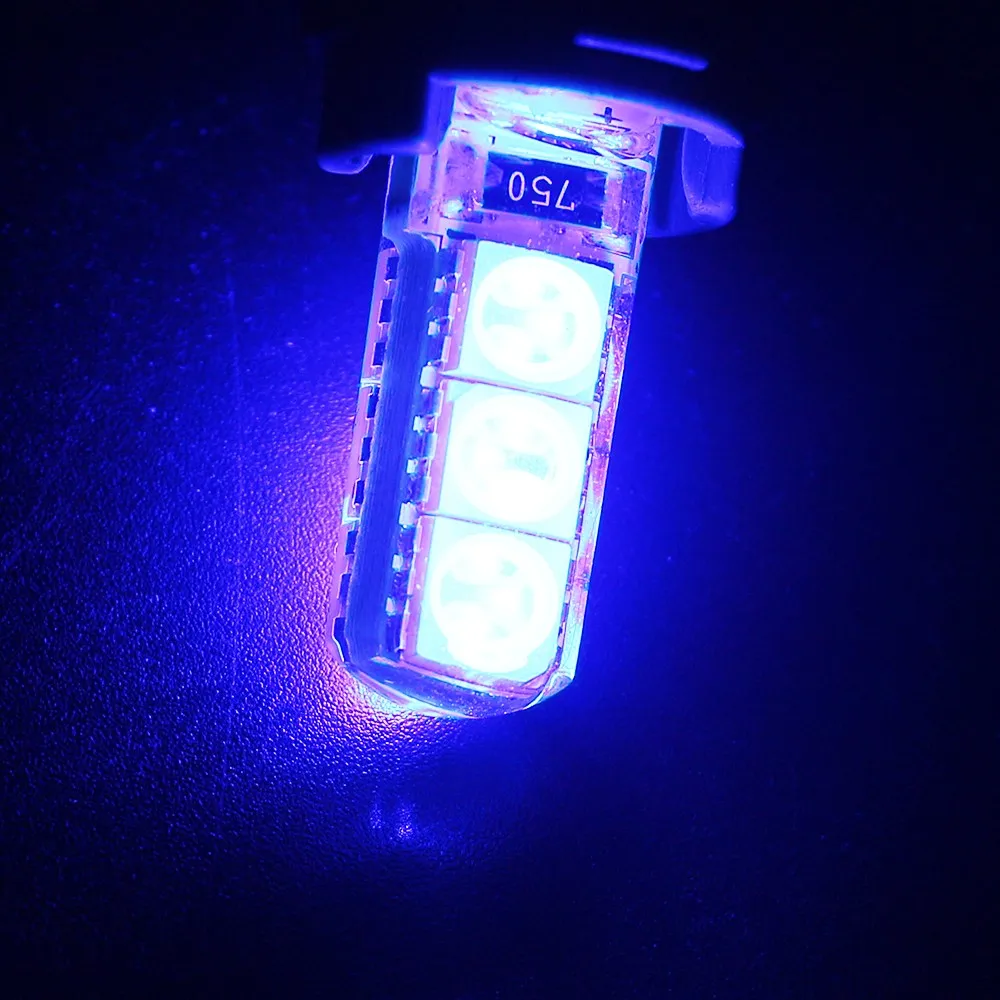 10 шт./лот Белый T10 PCB 5050 6 SMD LED W5W 194 921 кремнеземная стробоскопическая вспышка