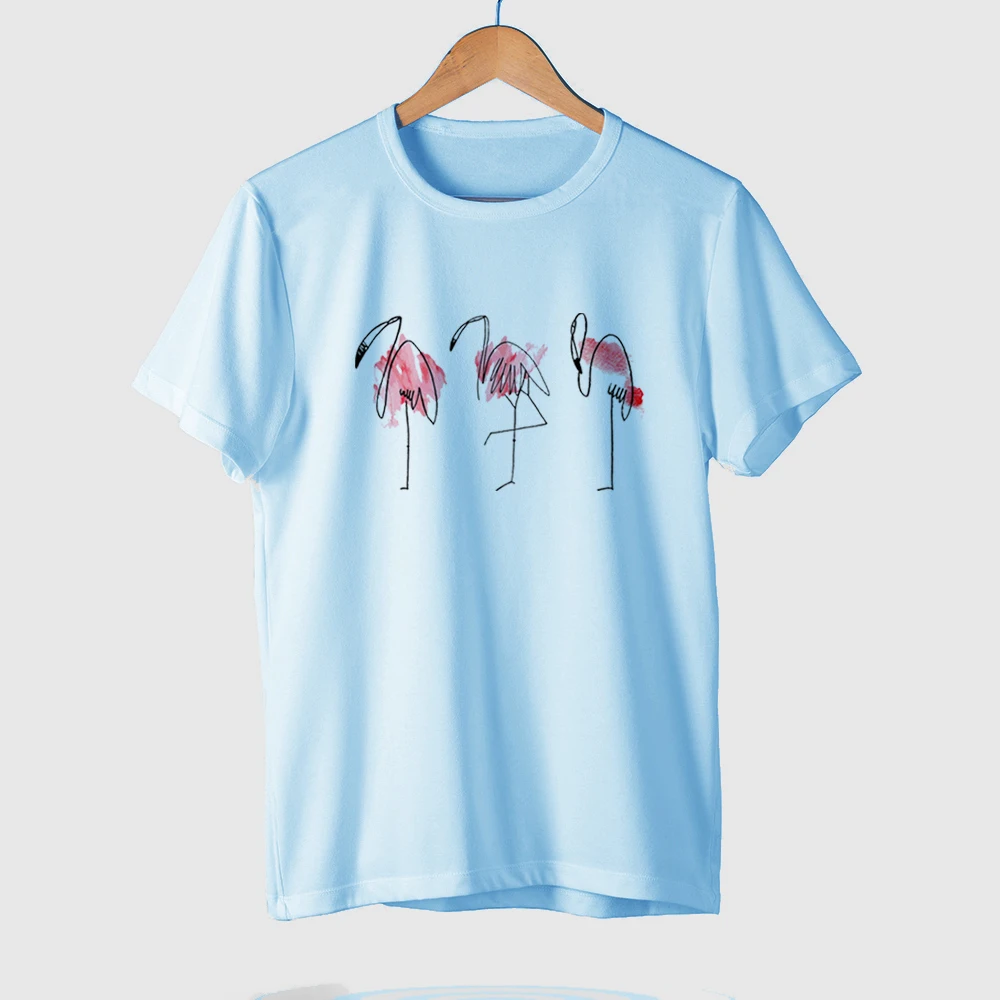 

Women's T-shirt Women Summer Flamingo Funny Print T shirts Female Tees Feminina Camiseta De Mujer Maglietta Da Donna 00261