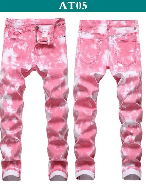 Men Jeans Hip Hop Patch Men Retro Jeans Hole Zipped Biker Jeans Camouflage Printing Men Ripped Denim Pants