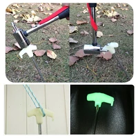 1set outdoor camping tent accessories hammer wind rope tent pegs nail stakes bag top quality outdoor