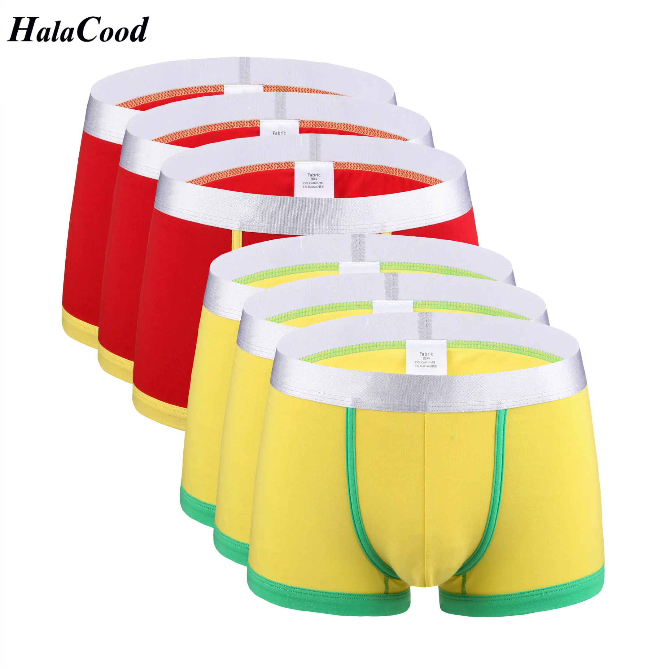 

6Pcs/lot New Hot Men Cotton Panties Fashion Sexy Brand Men's Boxers Shorts Male Underpant Plus Size Fat Large Size Man Underwear