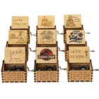 Хит продаж, деревянная музыкальная шкатулка с рукояткой, механизм Davy Jones Jack Sparrow La Bella E La Bestia, замок в небе, Джон Леннон, оптовая продажа