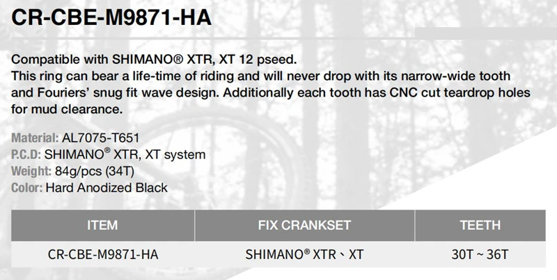 Круглая Звездочка для велосипеда Deore SLX M7100 XT M8100 XTR M9100 SHIMANO 12S | Спорт и развлечения