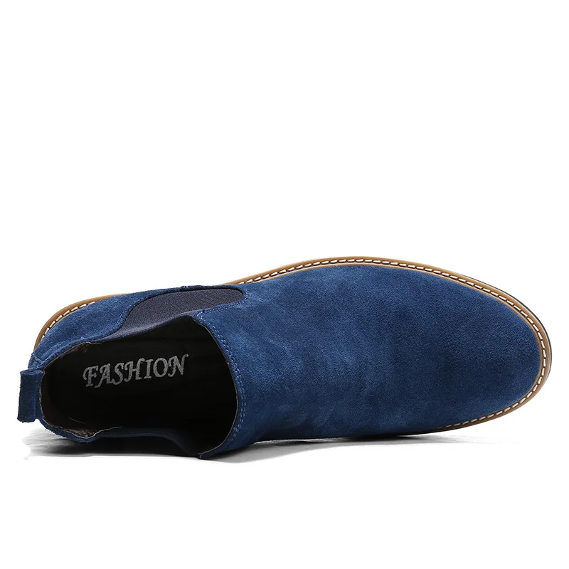 Новинка 2018 года сезон весна-осень модные повседневные мужские Ботильоны Челси