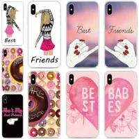 best friend silicone phone case for oppo find x2 pro a9 a8 a5 a31 2020 a91 ax5s realme 5 6 x50 reno a 3 pro soft tpu back cover