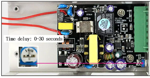 OBO HANDS 12VDC источник питания с контролем доступа переключатель 3A/5A время задержки Регулируемый AC90V-260V вход NO/NC выход для 2 Электрический замок