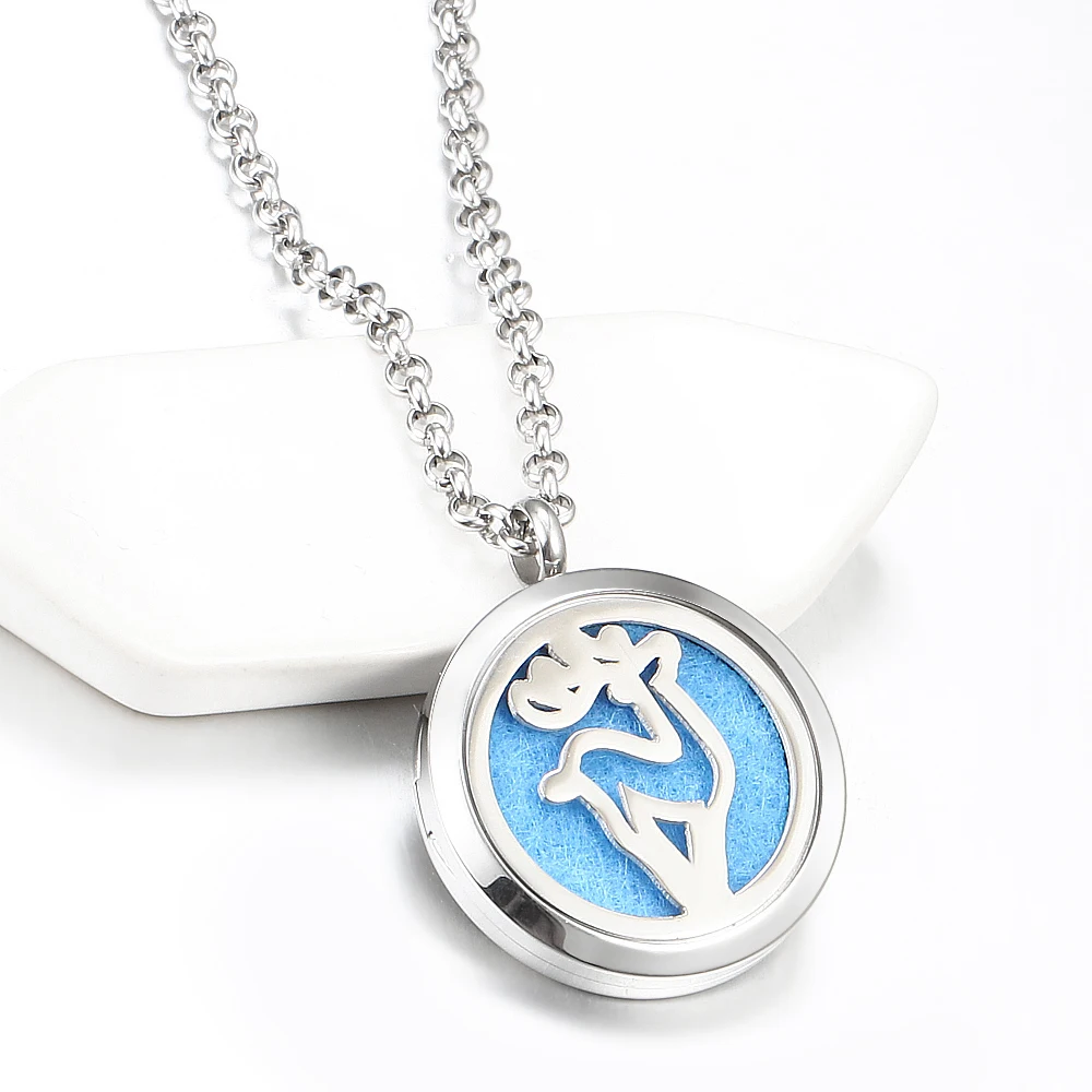 Круглое ожерелье из нержавеющей стали 30 мм | Украшения и аксессуары