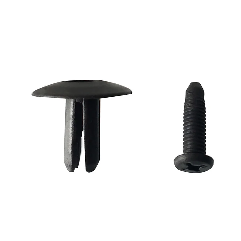 

50pcs Car Rivets 8mm Accessories Fender Hole Kit Universal Black Clips