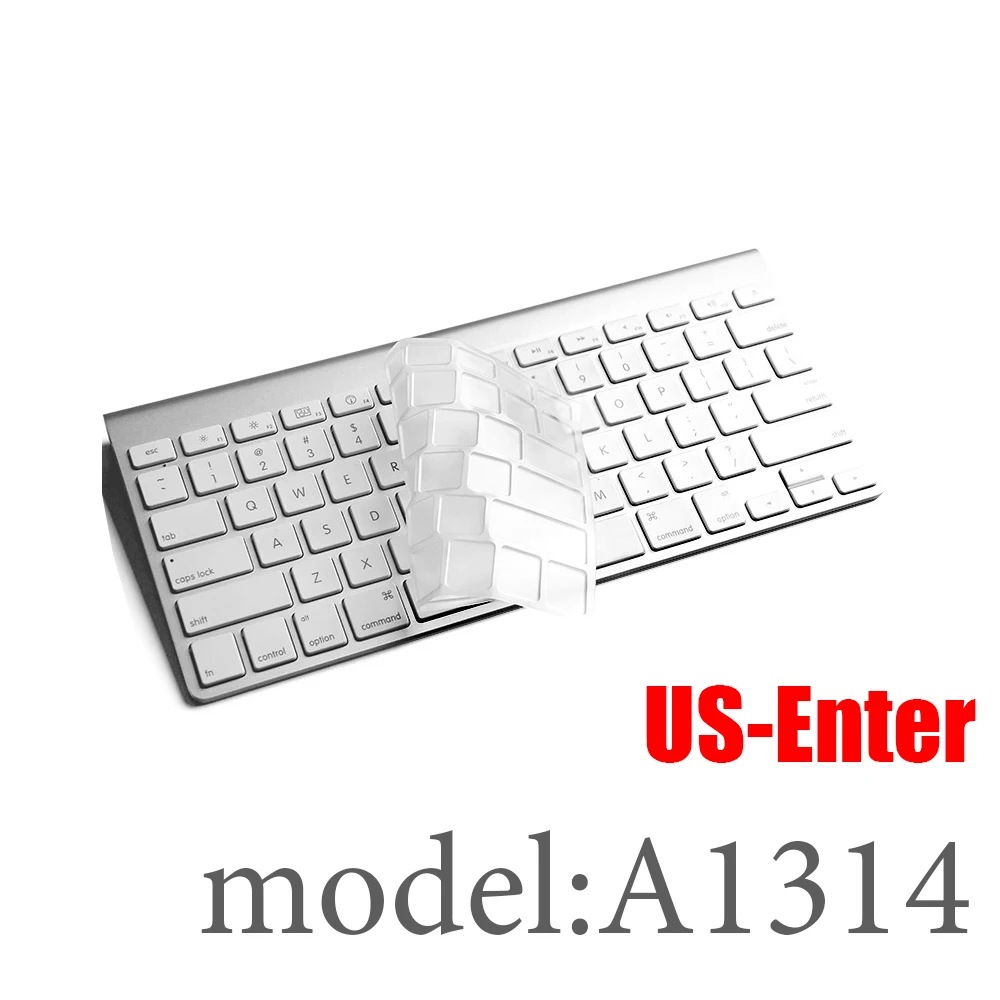 Настольный ПК для Apple Bluetooth Беспроводной клавиатура MLA22LL/A1644 A1314 IMAC Клавиатура Защитная крышка Силиконовая крышка Версия США/ЕС