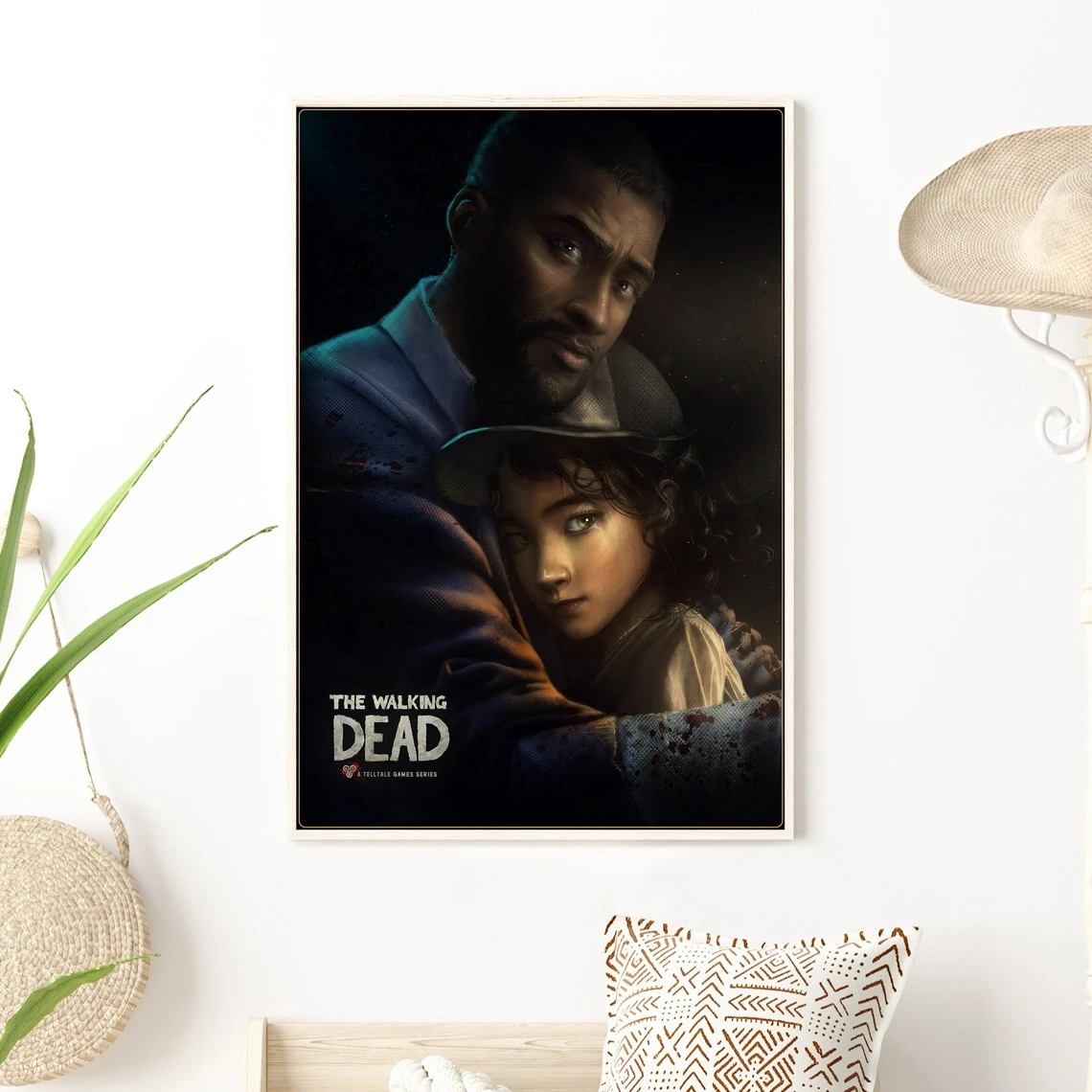 Постер Ходячие мертвецы Клементина и Ли игровой постер ролевая игра