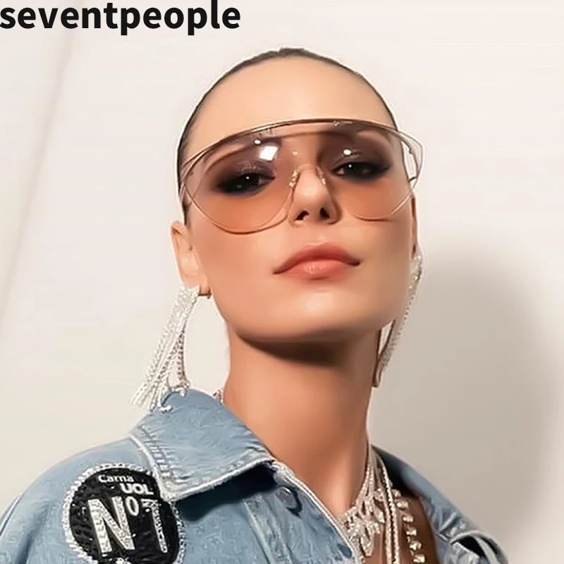 

Солнцезащитные очки женские, цельные, без оправы, без оправы