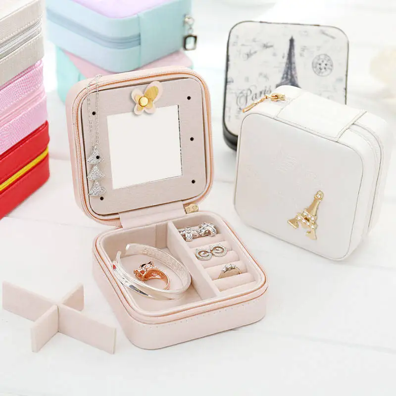 Портативная шкатулка для ювелирных изделий многофункциональный бокс хранения