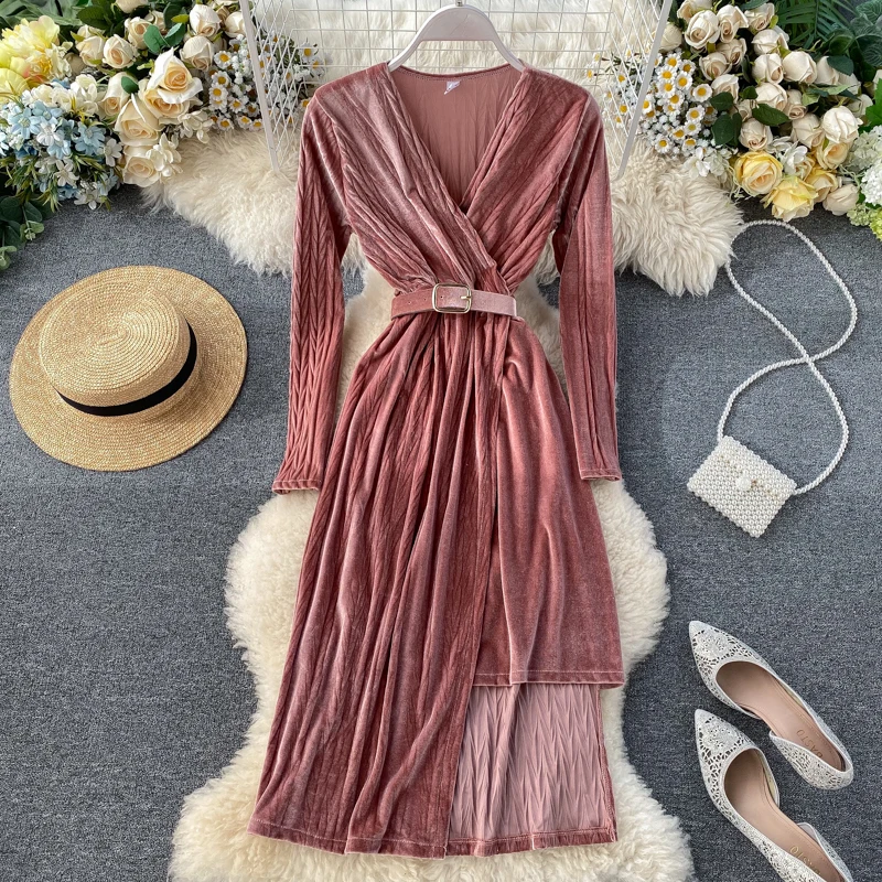 2020 Новая модная женская одежда зимнее платье |