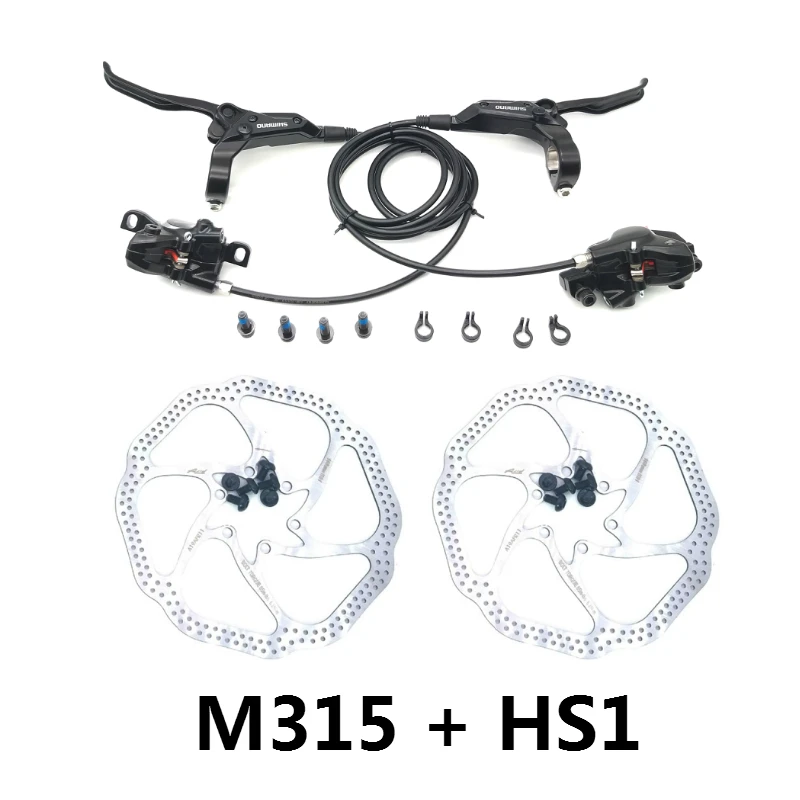 M315 With HS1 ALTUS BR-BL-M315 тормоз велосипед mtb Гидравлический дисковый тормоз набор зажим горный велосипед тормоза HS1 RT20 RT26 роторы - Цвет: M315 With HS1