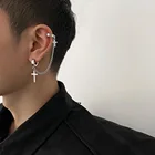 Женские и мужские серьги-Клипсы из цинкового сплава, в стиле панк