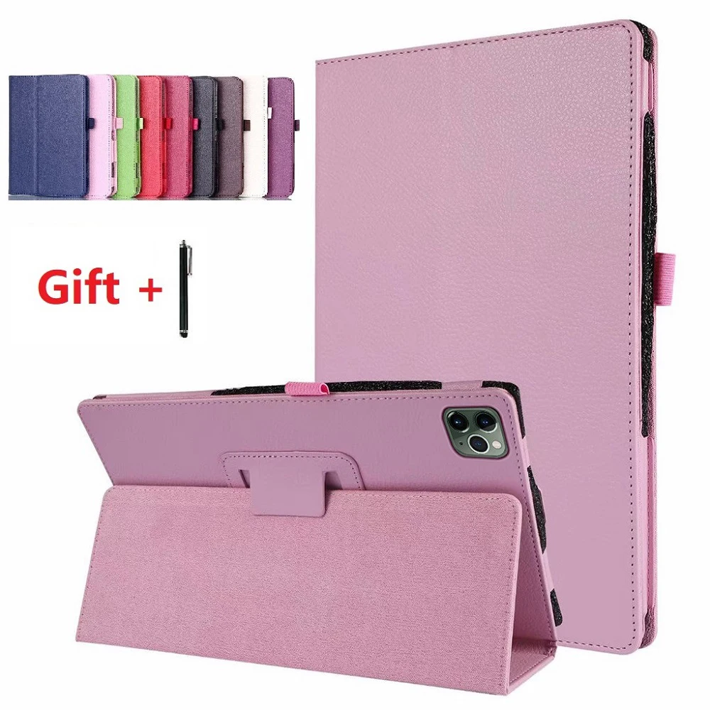 

Leather Protective Case on for Apple iPad Pro 12.9 2020 A2229 A2069 A2232 Magnetic Smart Case Auto Wake Stand with Stylus Pen