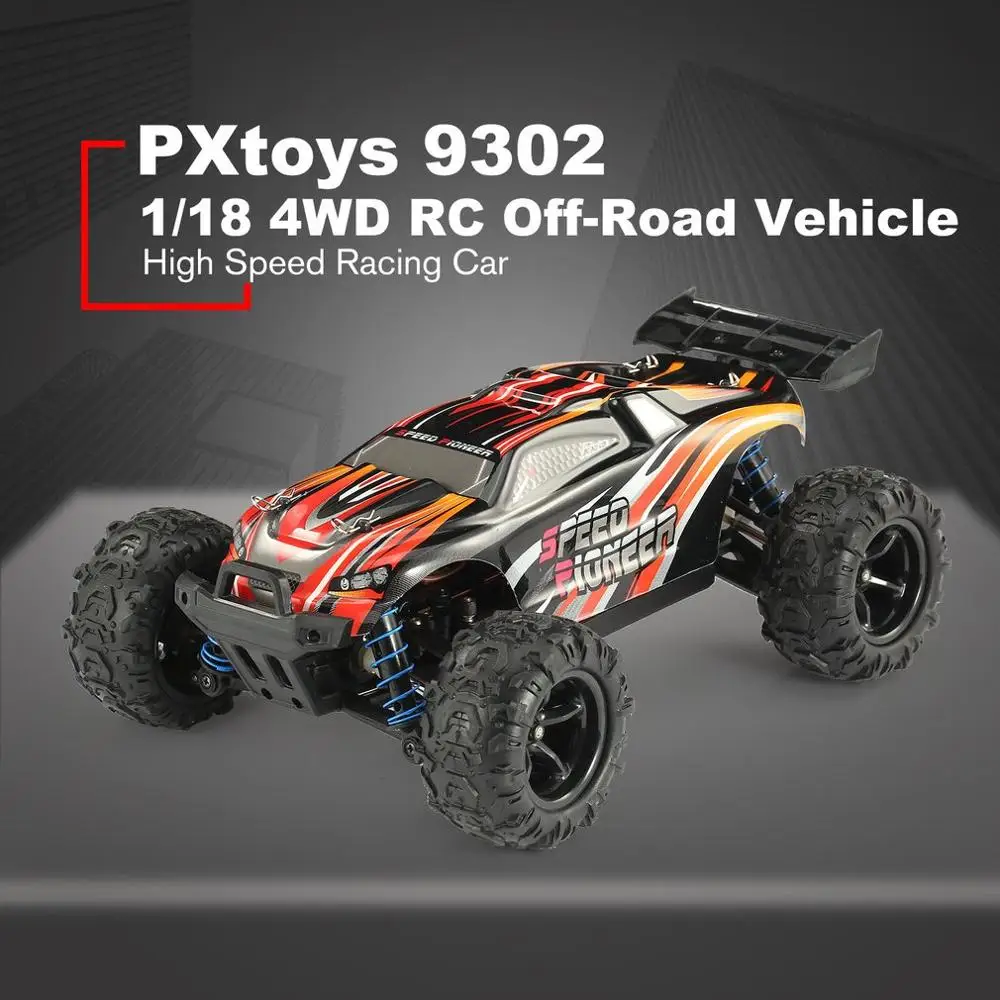4WD внедорожных RC автомобиля PXtoys № 9302 Скорость для Pioneer 1/18 2,4 ГГц Truggy Высокая Скорость скоростного радиоуправляемого автомобиля РТР дистанционного управления - Цвет: Orange