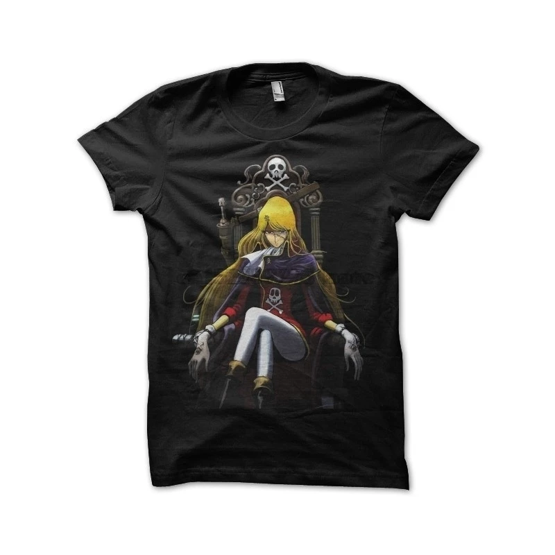 

Men Captain Harlock Emeraldas Black Summer T Shirt