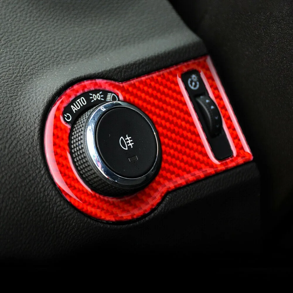 

1pc Headlight Switch Button Sticker Cover For Chevrolet Camaro 2010-2015 Trim Quality