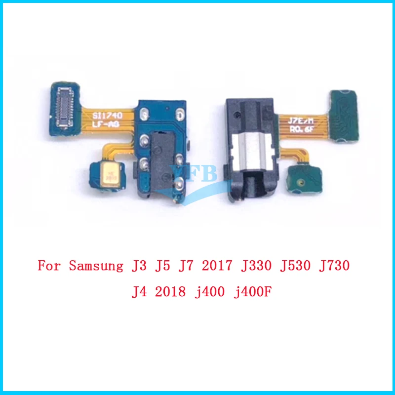 10 шт Для Samsung Galaxy J3 J5 J7 2017 J330 J530 J730 J4 2018 j400 разъем для наушников аудио подключения