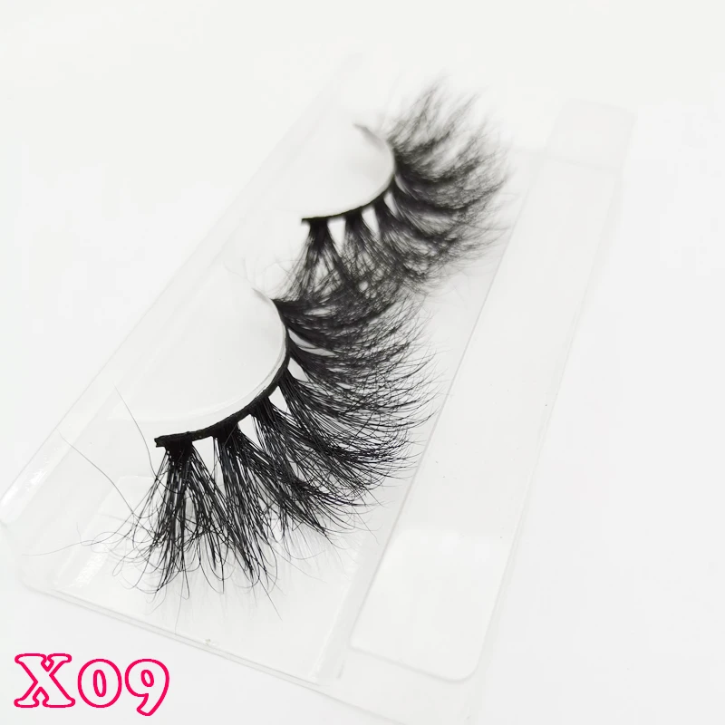 X09-rectangle tray 25 мм 3D норковые ресницы, норковые ресницы, макияж, длинные норковые ресницы, норковые ресницы 25 мм, 3d накладные ресницы, вытянутые ресницы 22 мм, ресницы - Цвет: X09-rectangle tray