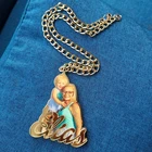 Ожерелья с персонализированным именем и фото, акриловые ювелирные изделия, детское ожерелье с рисунком на заказ, подарки для детей