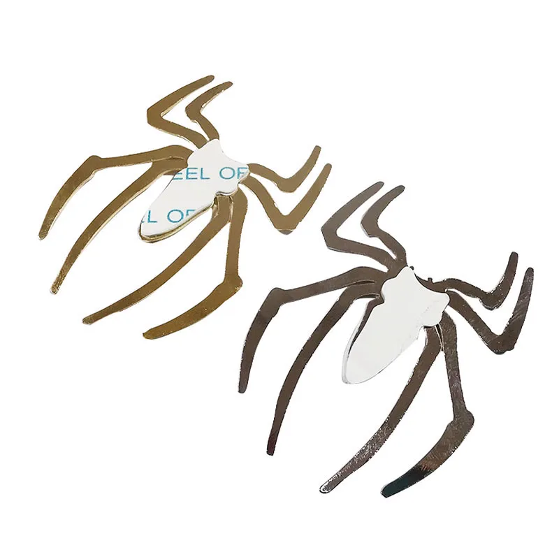 1 шт. металлические 3D наклейки для автомобиля эмблема в форме паука хромированная