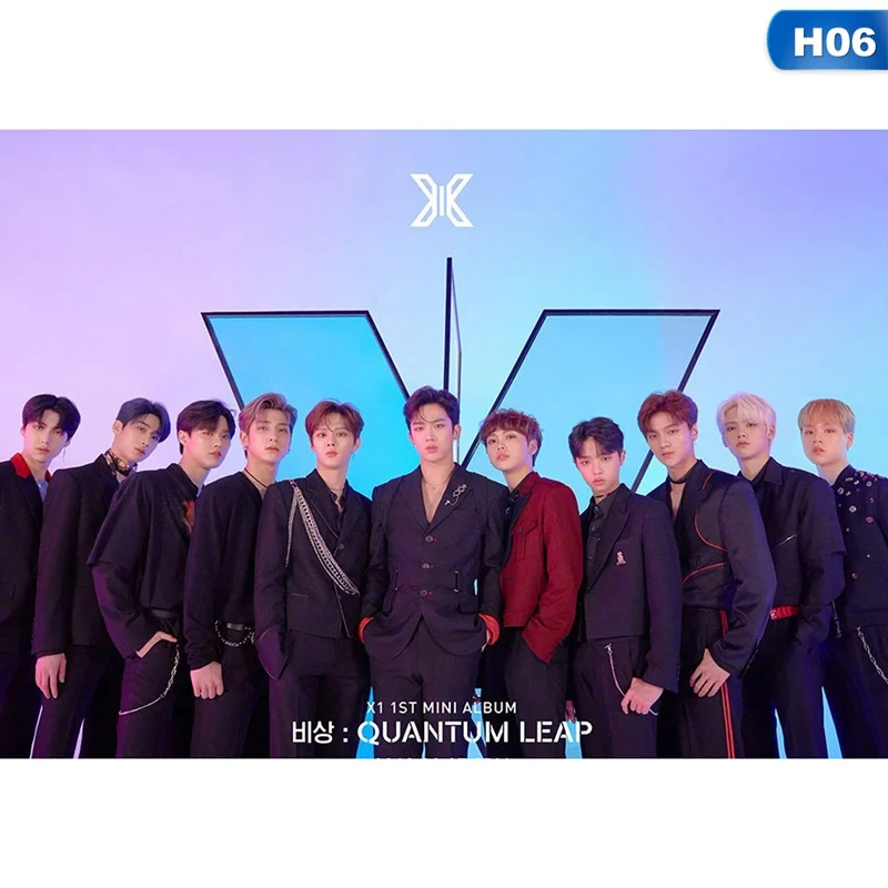 6 Kpop X1 поддержка рук баннерная ткань повесить плакат для фанатов коллекция подарок произвести один квантовый скачок флэш - Цвет: 6