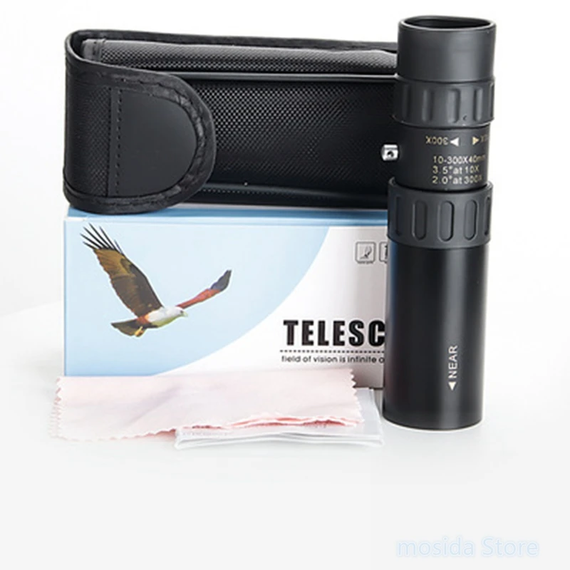 

10-300x40 continuous zoom monoculars low light night vision high-definition high-power outdoor telescope imaging stability