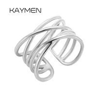fashion gold or silver color adjustable cuff rings for women girls wedding engagement rings statement band rings 00303
