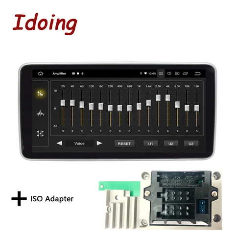 Idoing10.25 "Android для универсального автомобиля мультимедиа радио плеер головное устройство GPS навигация Bluetooth Встроенный Carplay Авто Carplay