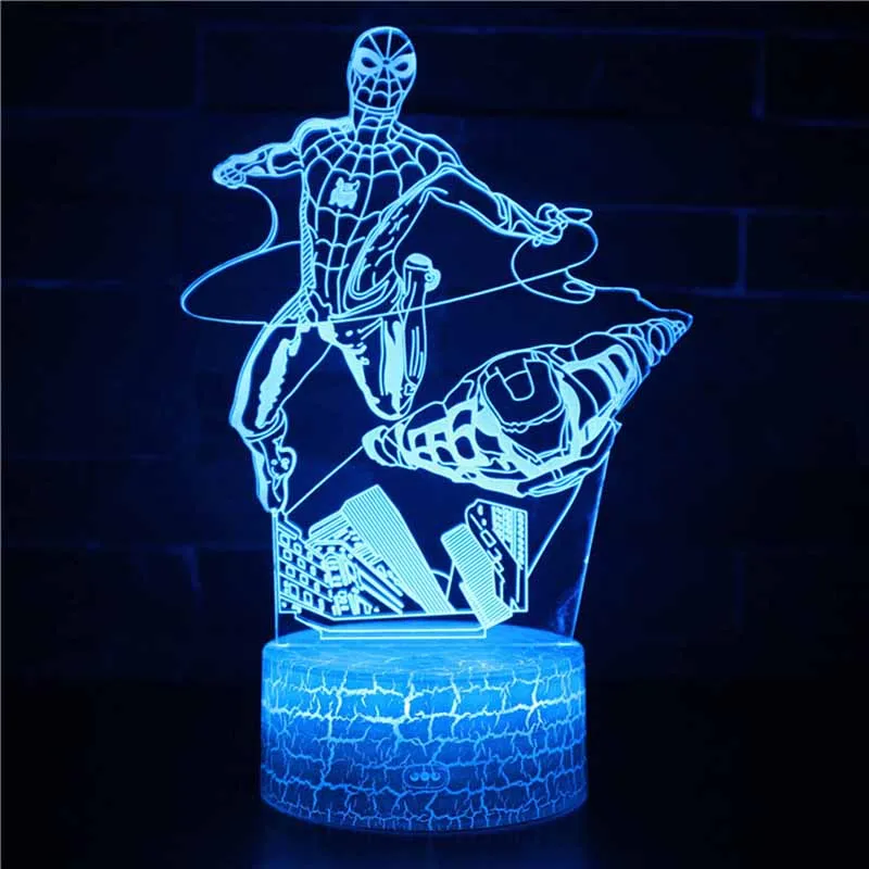 3D Night Light Led Seven Color Remote Control Bedside Lamp Creative Gift Small Table | Lights