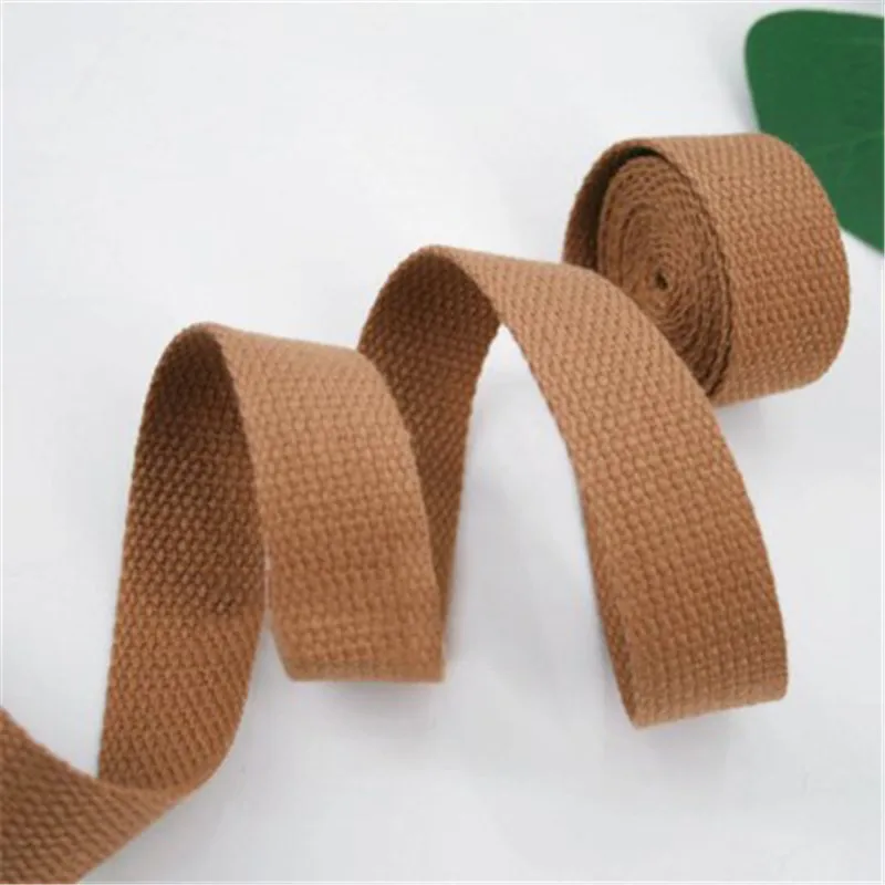 Холщовая тесьма 25 мм (1 дюйм) тяжелый холщовый ремешок длиной 10 ярдов цветной для