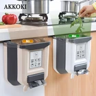 Пластмассовая подставка 8 л для хранения кухонного шкафа, мусорная корзина для компоста, бытовые настенные принадлежности для дома и офиса