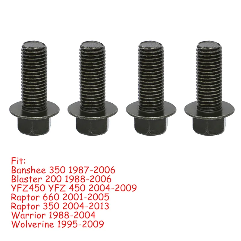 

4X M10 * 1,25*25 Footpeg болты для Yamaha Banshee YFZ350 Raptor 660 Warrior Blaster OEM 95817-10025-00 95827-10025-00